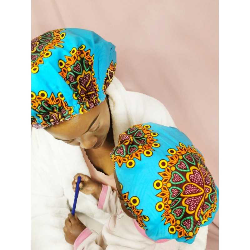 Bonnet de Nuit Enfant Satin Wax pour Protéger les cheveux Crépus à Bouclés