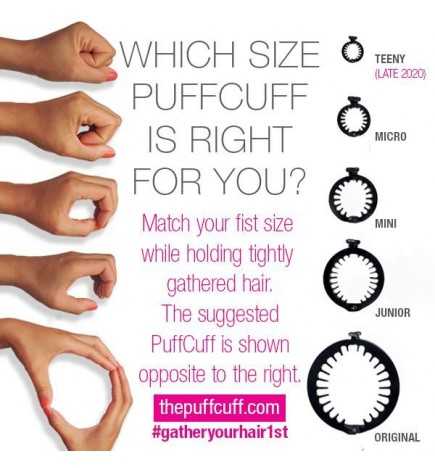 Pince à cheveux Afro Puff Original 1 pièce Puffcuff
