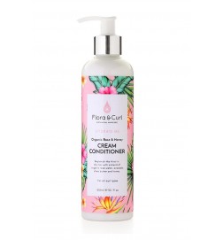 Après shampoing démêlant Organic Rose Bio & Honey Cream Conditioner Flora & Curl