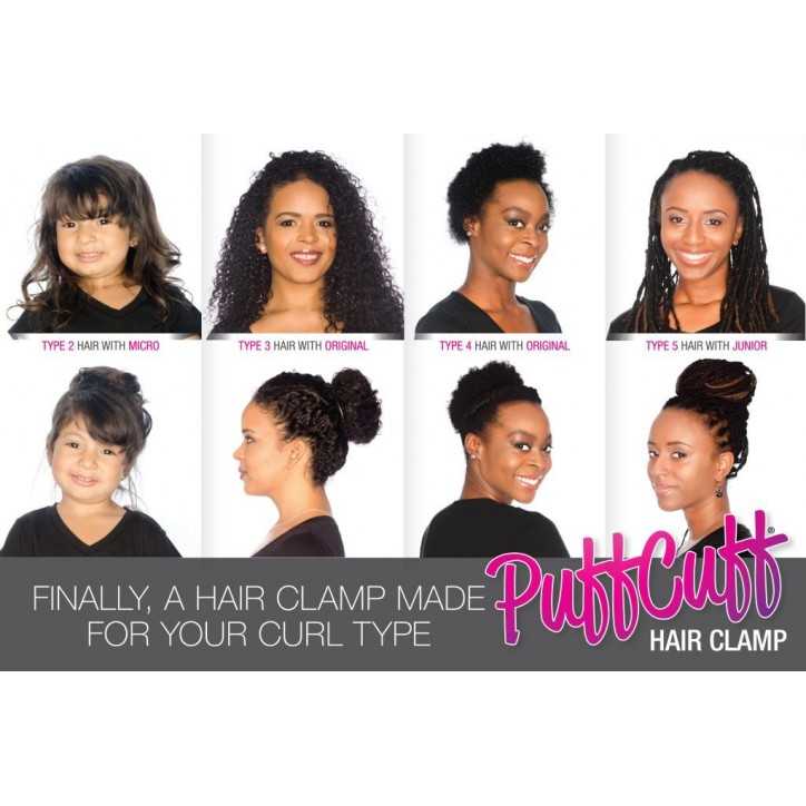Pince à cheveux Afro Puff Mini 3 pièces Puffcuff Pince à cheveux Afro Puff Mini 3 pièces Puffcuff