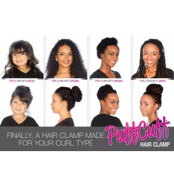 Pince à cheveux Afro Puff Original 1 pièce Puffcuff