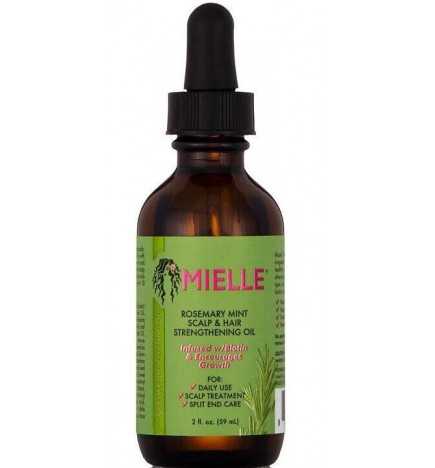 Huiles fortifiante pousse Rosemary Mint Scalp & Hair Strengthening Oil Mielle Organics