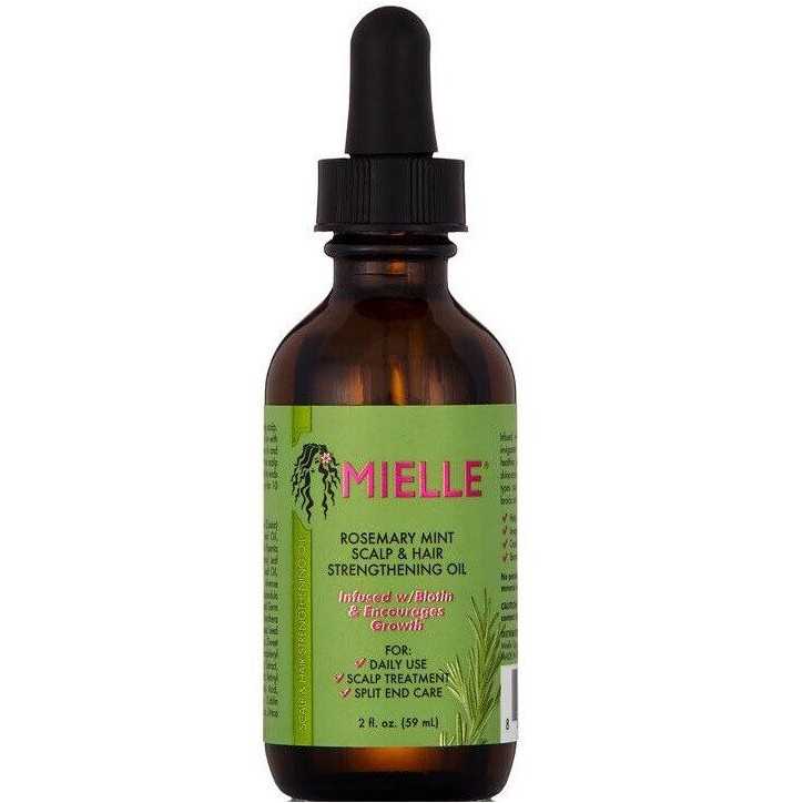 Huiles fortifiante pousse Rosemary Mint Scalp & Hair Strengthening Oil Mielle Organics