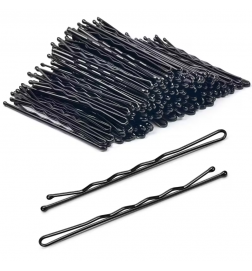 Barrettes noires pour coiffures cheveux