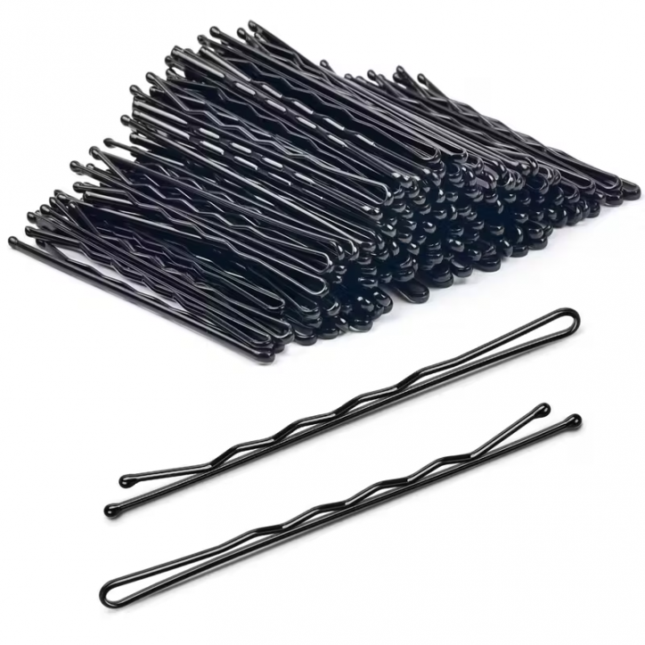 72 Barrettes noires pour coiffures cheveux 72 Barrettes noires pour coiffures cheveux