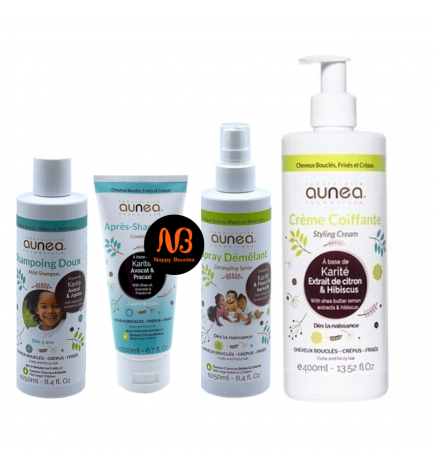 Pack soin démêlant bébé & enfant Aunéa