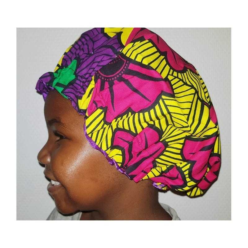 Bonnet wax & satin Violet enfant dreadyy lockseuse