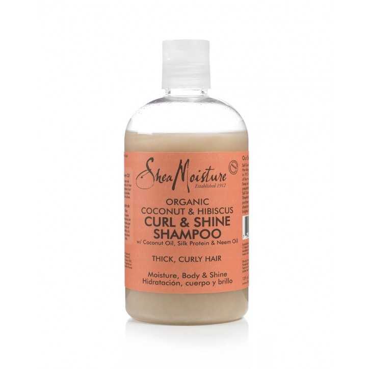 shampoing Hydratant Coco Hibiscus / Curl & Shine shea moisture